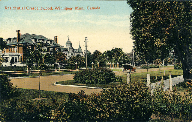 Residential Crescentwood, Winnipeg, Man., Canada.