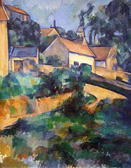 Detail of L'Estaque by Cezanne in the Museum of Modern Art, July 2007