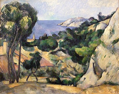 Turning Road at Montgeroult by Cezanne in the Museum of Modern Art, July 2007