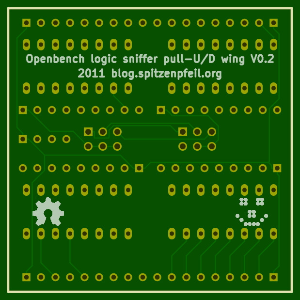 Openbench logic sniffer - pull-up/down wing - Rev 0.2