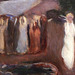 Detail of The Storm by Edvard Munch in the Museum of Modern Art, August 2007