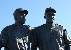 Brooklyn Dodgers Sculpture at Keyspan Park in Coney Island, June 2007