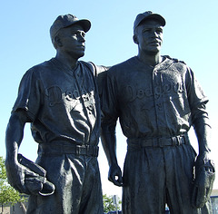 Brooklyn Dodgers Sculpture at Keyspan Park in Coney Island, June 2007