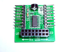 Finished MBI5168 breakout board