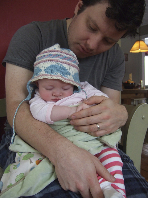 Asleep In Dad's Arms