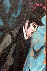 Detail of Street, Berlin by Kirchner in the Museum of Modern Art, August 2007