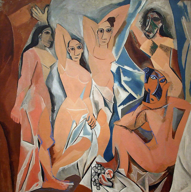 Les Demoiselles D'Avignon by Picasso in the Museum of Modern Art, July 2007