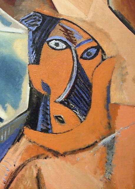 Detail of Les Demoiselles D'Avignon by Picasso in the Museum of Modern Art, July 2007