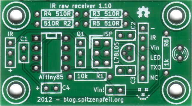 IR receiver - front side