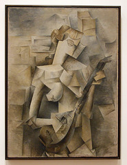 Girl with a Mandolin by Picasso in the Museum of Modern Art, July 2007