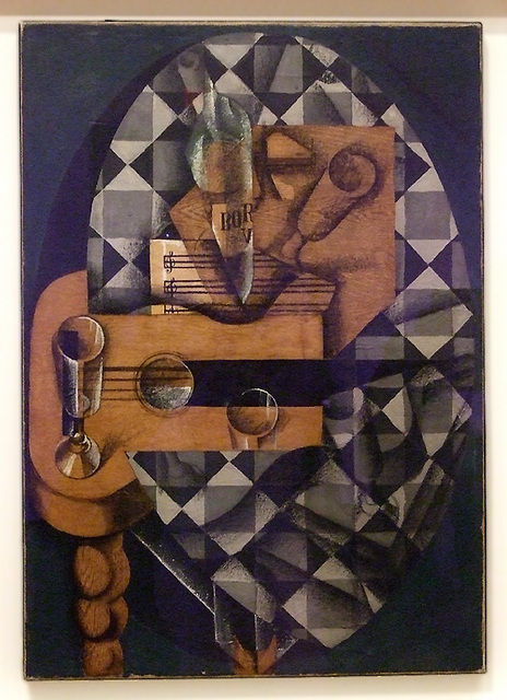 Guitar and Glasses by Juan Gris in the Museum of Modern Art, December 2007