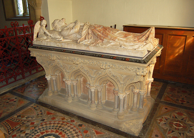 Memorial to Lady Manners by William Calder Marshall RA, St Katherine's Church, Rowsley, Derbyshire