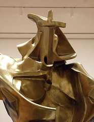 Detail of Unique Forms of Continuity in Space by Boccioni in the Museum of Modern Art, July 2007