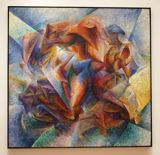 Dynamism of a Soccer Player by Boccioni in the Museum of Modern Art, July 2007