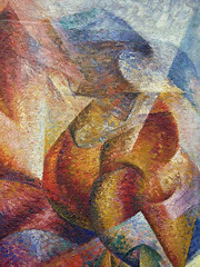 Detail of Dynamism of a Soccer Player by Boccioni in the Museum of Modern Art, July 2007