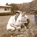 The '60s: Mother and son in the VPTP melon patch.