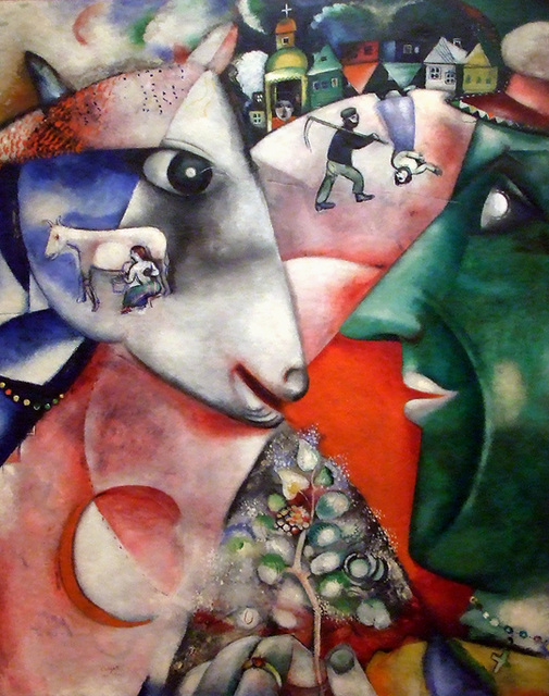 I and the Village by Chagall in the Museum of Modern Art, August 2007