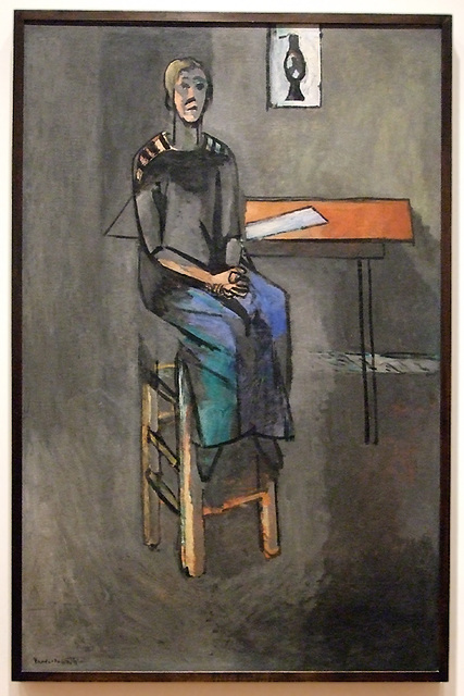 Woman on a High Stool by Matisse in the Museum of Modern Art, December 2007