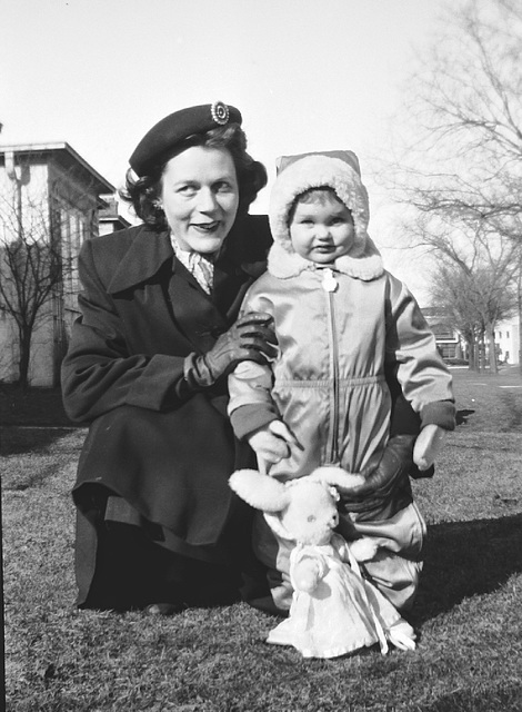 Aunt Doris and cousin, Joanne, c. 1948