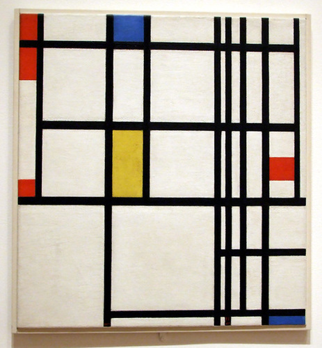 Composition in Red, Blue, and Yellow by Mondrian in the Museum of Modern Art, August 2007