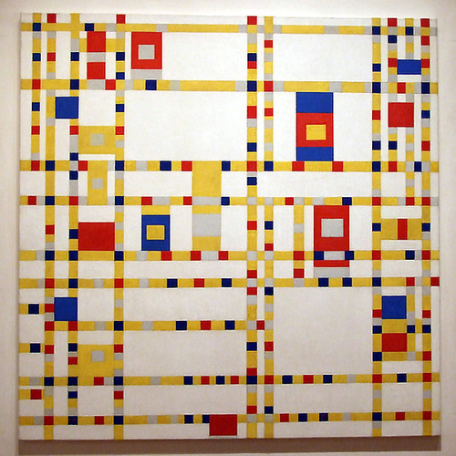 Broadway Boogie Woogie by Mondrian in the Museum of Modern Art, August 2007