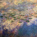 Detail of Reflections of Clouds on the Water-Lily Pond by Monet in the Museum of Modern Art, August 2007