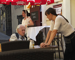 An Elderly Customer at the Esterhazy Stuberl, Vienna