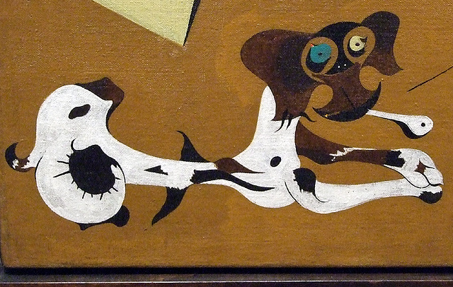 Detail of Dutch Interior I by Miro in the Museum of Modern Art, August 2007