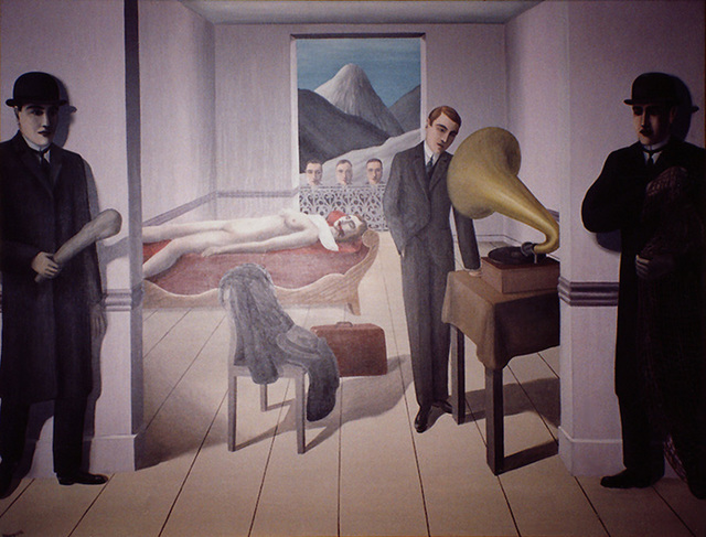 The Menaced Assassin by Magritte at MoMA, 1994