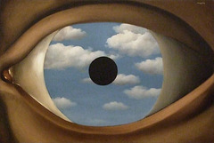 The False Mirror by Magritte in the Museum of Modern Art, August 2007