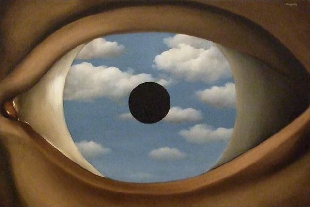 The False Mirror by Magritte in the Museum of Modern Art, August 2007