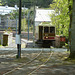 Isle of Man 2013 – Tram № 21 of the Manx Electric Railway arriving at Laxey