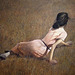 Detail of Christina's World by Andrew Wyeth in the Museum of Modern Art, August 2007