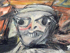Detail of Woman I by DeKooning in the Museum of Modern Art, August 2007