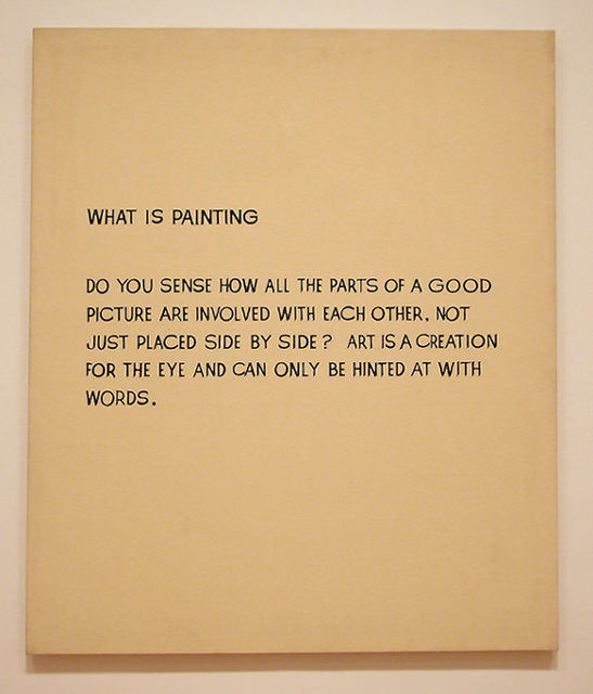 What is Painting by Baldessari in the Museum of Modern Art, July 2007