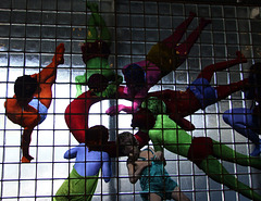 Decorated Glass Wall inside the Coney Island Subway Station, June 2007