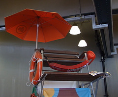 Lifeguard Chair inside the Coney Island Subway Station,  June 2007