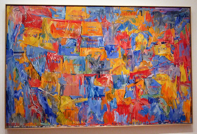 Map, 1961 by Jasper Johns in the Museum of Modern Art, August 2007