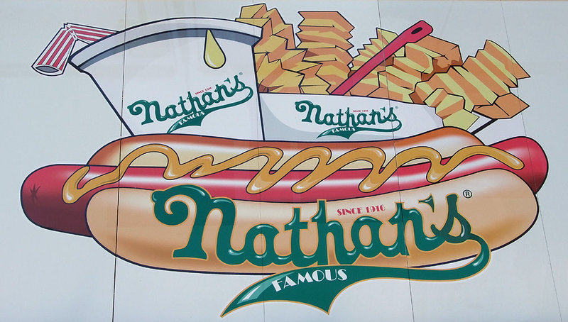 Sign on the Original Nathan's on Surf Avenue in Coney Island, June 2007