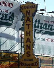 Sign on the Original Nathan's on Surf Avenue in Coney Island, June 2007