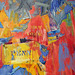 Detail of Map, 1961 by Jasper Johns in the Museum of Modern Art, August 2007