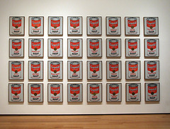 Campbell's Soup Cans by Andy Warhol in the Museum of Modern Art, August 2007