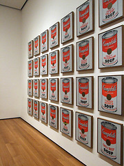 Campbell's Soup Cans by Andy Warhol in the Museum of Modern Art, August 2007