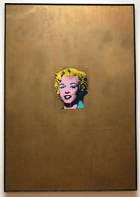Gold Marilyn Monroe by Andy Warhol in the Museum of Modern Art, August 2007