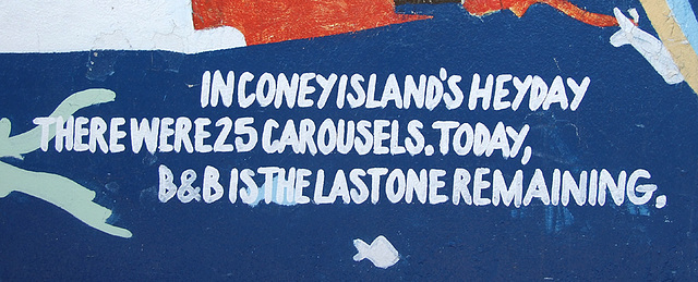 Inscription on a Wall near the Aquarium in Coney Island, June 2008