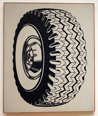 Tire by Roy Lichtenstein in the Museum of Modern Art, December 2007