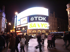 Piccadilly Circus at night