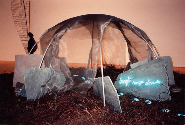 Installation Art by Mario Merz at MOMA, 1994