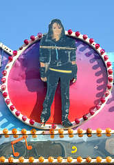 Michael Jackson on the Music Express Ride in Astroland in Coney Island, June 2008