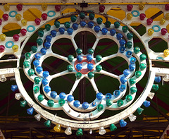 Flower Lights on the Music Express Ride in Astroland in Coney Island, June 2008